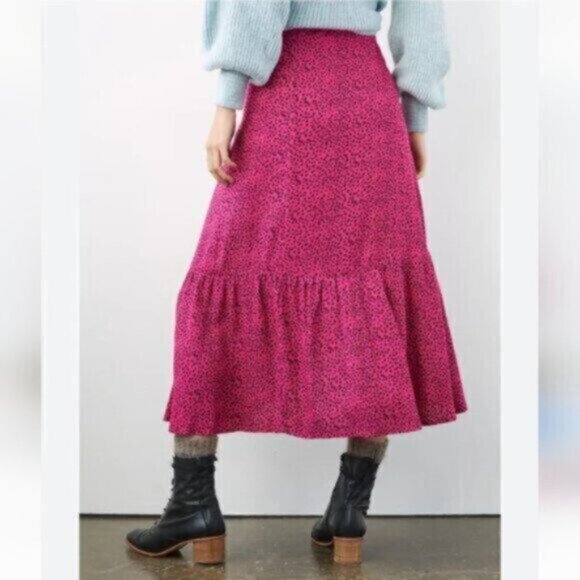 Beachgold Oriana Leopard Cheetah Print Hipster Hippie Art  Wrap Skirt - Picture 9 of 12